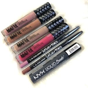 ✨💄x7 NYX-La colors liquid lip bundle brand new💄✨